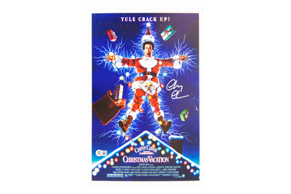 Chevy Chase Autographed 'Christmas Vacation' Poster