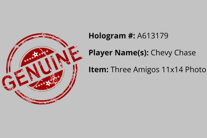 Chevy Chase Autographed 11x14 'Three Amigos' Photo