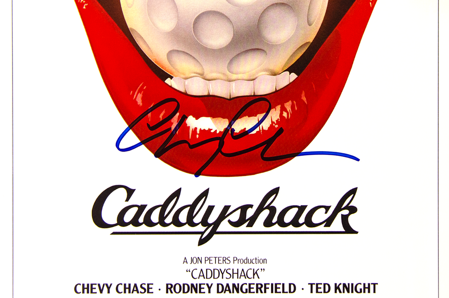 Chevy Chase Autographed 'Caddyshack' Poster