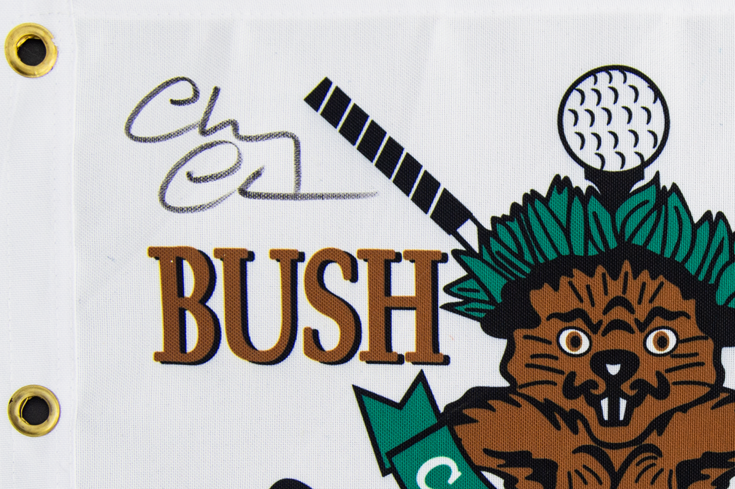 Chevy Chase Autographed 'Caddyshack' 12x18 Bushwood Flag
