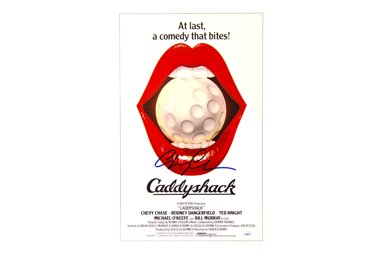 Chevy Chase Autographed 'Caddyshack' Poster