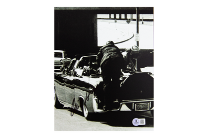 Clint Hill Autographed JFK Secret Service 8x10 Photo