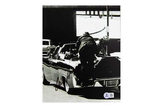 Clint Hill Autographed JFK Secret Service 8x10 Photo