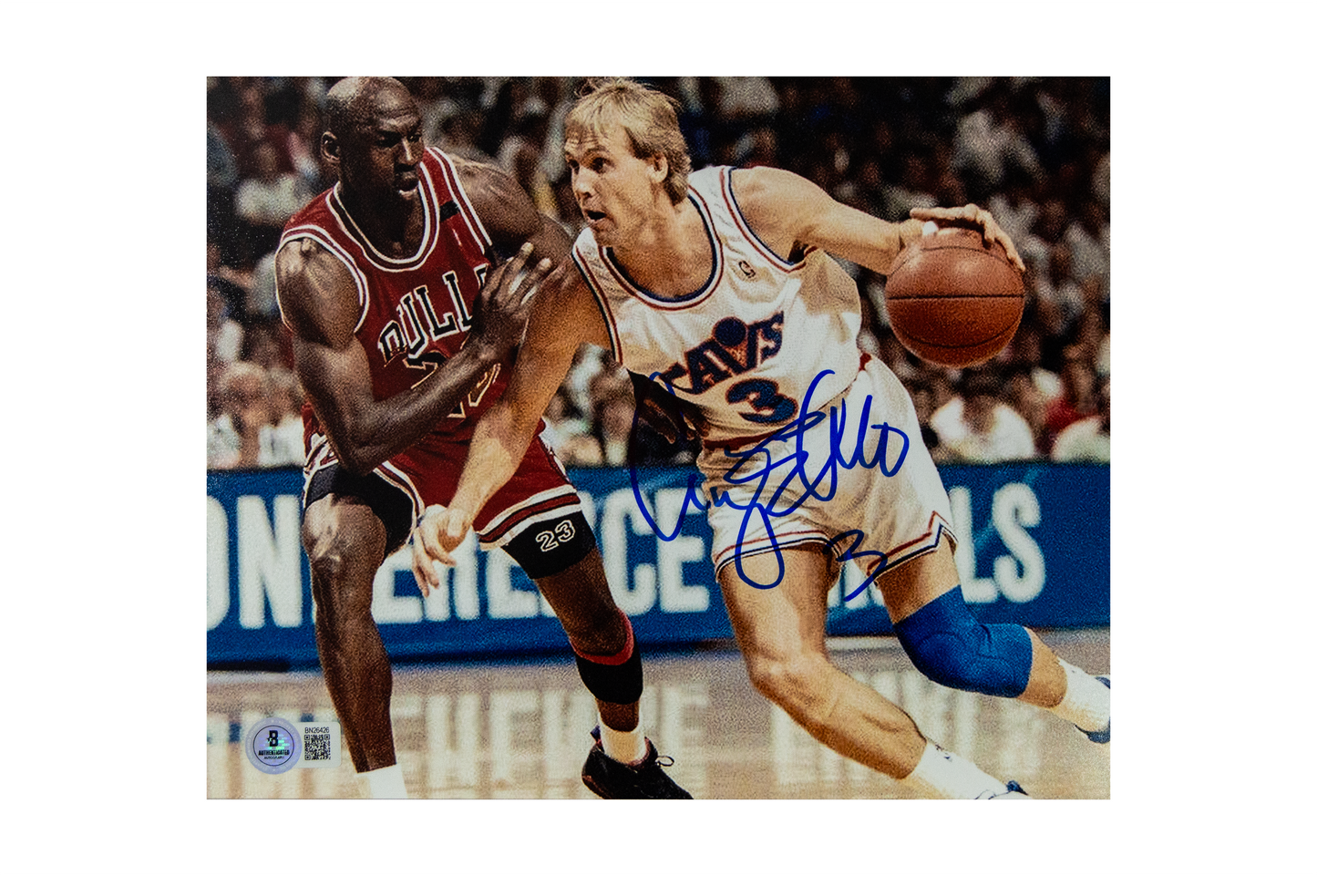 Craig Ehlo Autographed 8x10 Cleveland Cavaliers photo