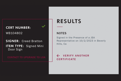 Creed Bratton Autographed 'The Office' Sign