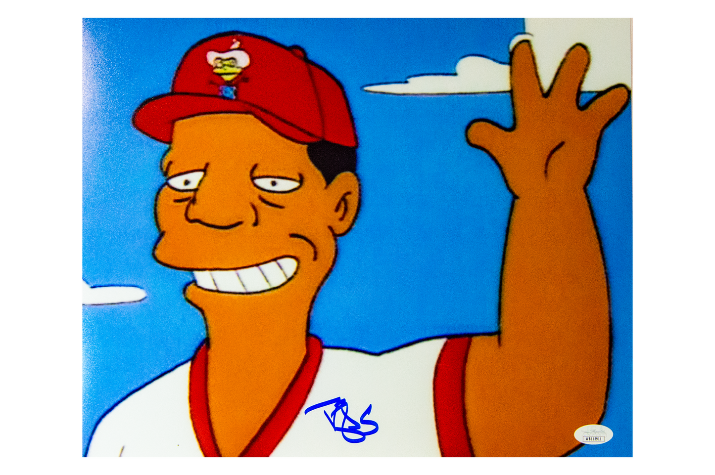 Darryl Strawberry Autographed 11x14 'The Simpsons' Photo