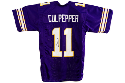 Daunte Culpepper Autographed Custom Purple Minnesota Jersey