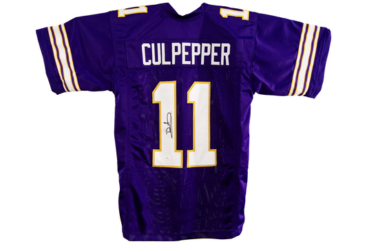 Daunte Culpepper Autographed Custom Purple Minnesota Jersey
