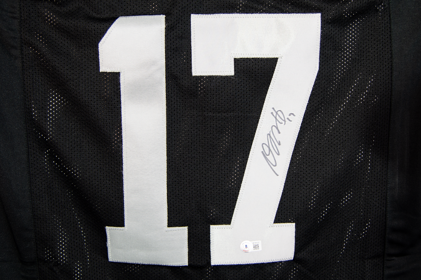 Davante Adams Autographed Custom Black Las Vegas Jersey