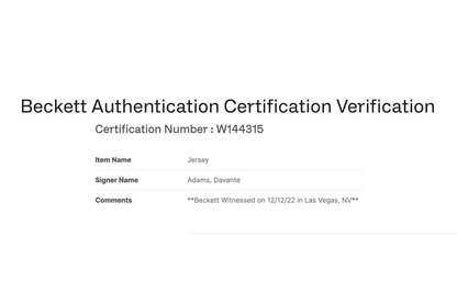 Davante Adams Autographed Custom Black Las Vegas Jersey