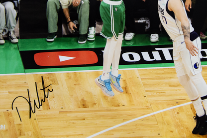 Derrick White Autographed Boston Celtic 16x20 Photo