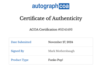 Mark Mothersbaugh Autographed 'DEVO' Funko Pop #217
