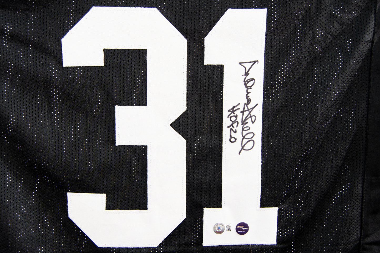 Donnie Shell Autographed Custom Black Pittsburgh Jersey (HOF 20)