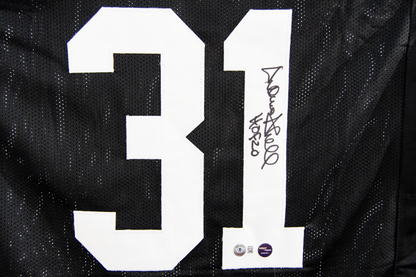 Donnie Shell Autographed Custom Black Pittsburgh Jersey (HOF 20)