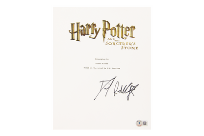 Daniel Radcliffe Autographed 'Harry Potter' 8x10 Script Photo