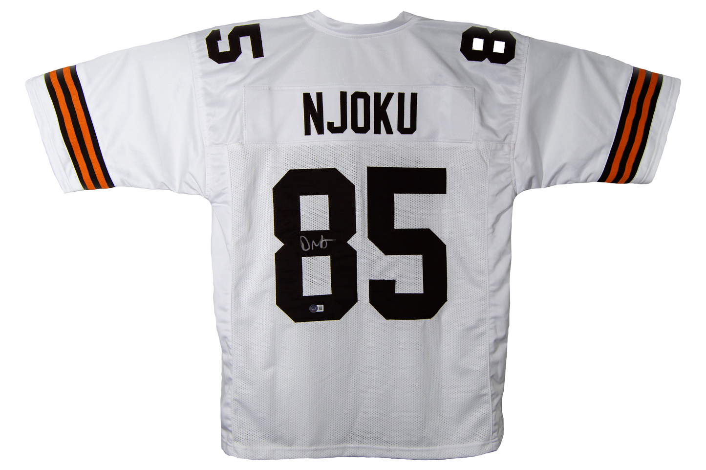 David Njoku Autographed Custom White Cleveland Jersey