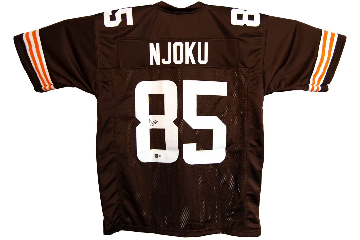 David Njoku Autographed Custom Brown Cleveland Jersey