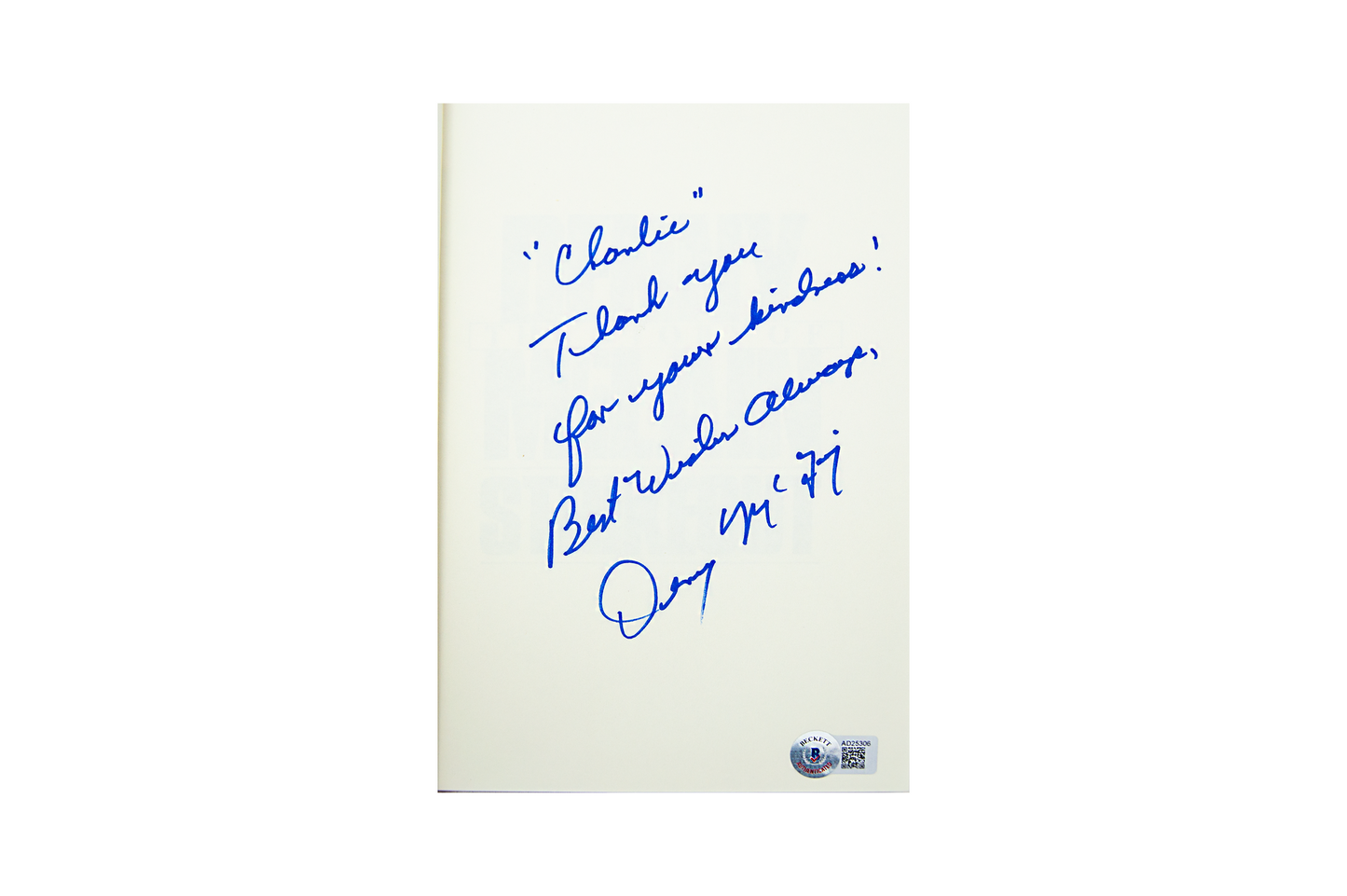 Denny McLain Autographed 'Strikeout' Book