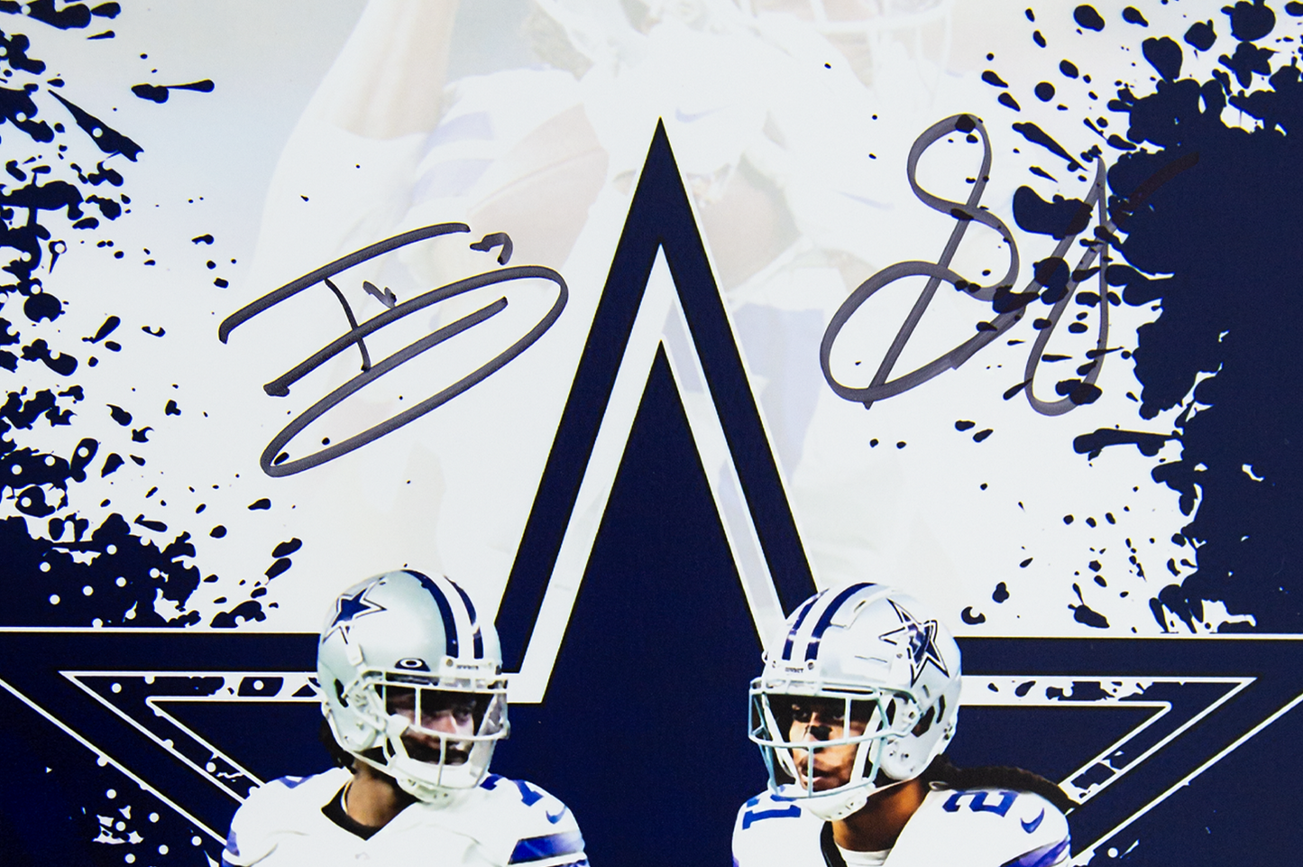 Travon Diggs and Stephon Gilmore Autographed Dallas Cowboys 11x14 Photo