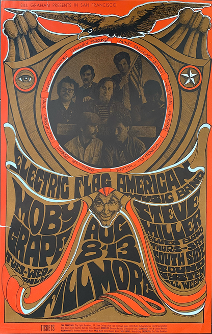 Electric Flag w/ Moby Grape - Fillmore West - 1967 (1st Print)