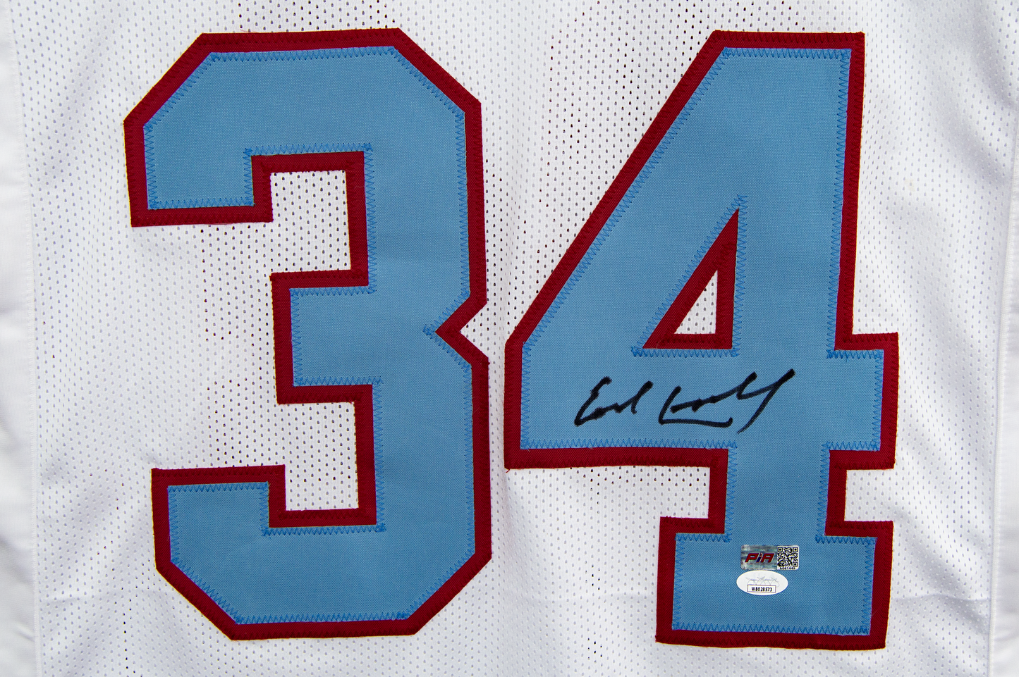 Earl Campbell Autographed Custom White Houston Jersey
