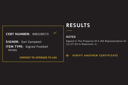 Earl Campbell Autographed Custom White Houston Jersey