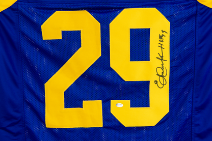 Eric Dickerson Autographed Custom Blue Los Angeles Jersey