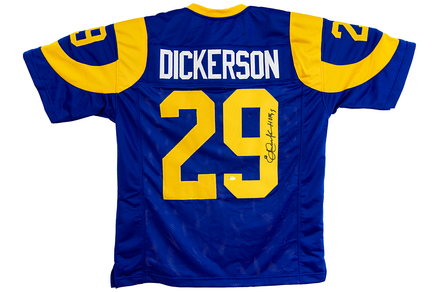 Eric Dickerson Autographed Custom Blue Los Angeles Jersey