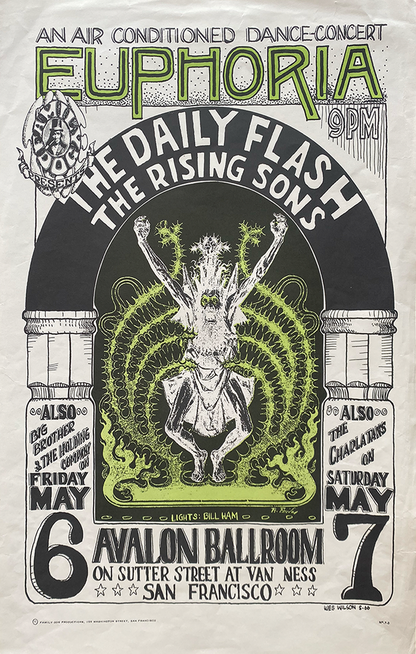 Daily Flash - Big Brother & The Holding Company - Avalon Ballroom - 1966 (3rd Print)