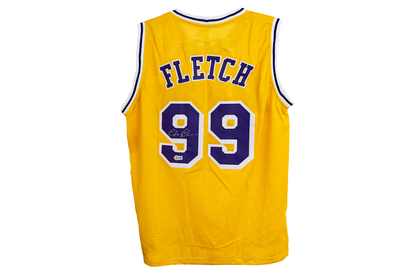 Chevy Chase Autographed Custom 'Fletch' Gold Los Angeles Jersey