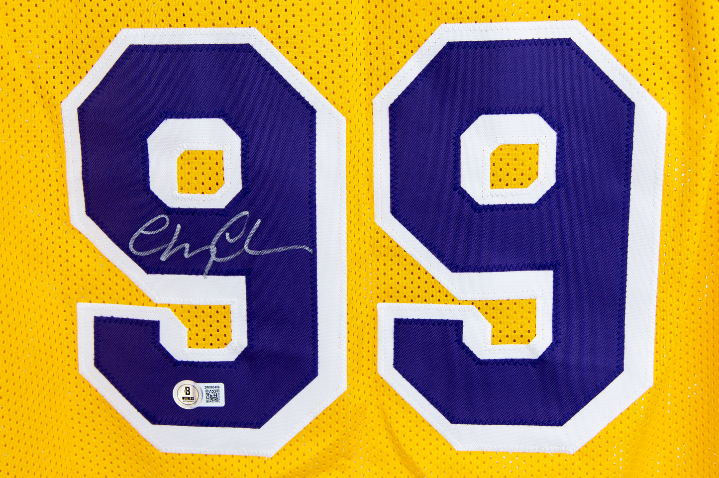 Chevy Chase Autographed Custom 'Fletch' Gold Los Angeles Jersey