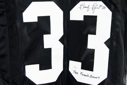 John Fuqua Autographed Custom Black Pittsburgh Jersey (The French Count)