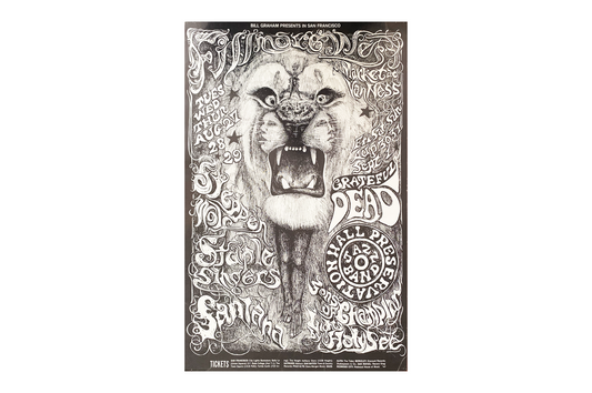 Grateful Dead w/ Santana - Fillmore West - 1968 (2nd Print)