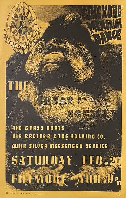 Great Society w/ Big Brother & The Holding Company  - Avalon Ballroom - 1966 (2nd Print)