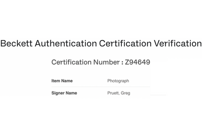 Greg Pruitt Autographed Cleveland Browns 8x10 Photo