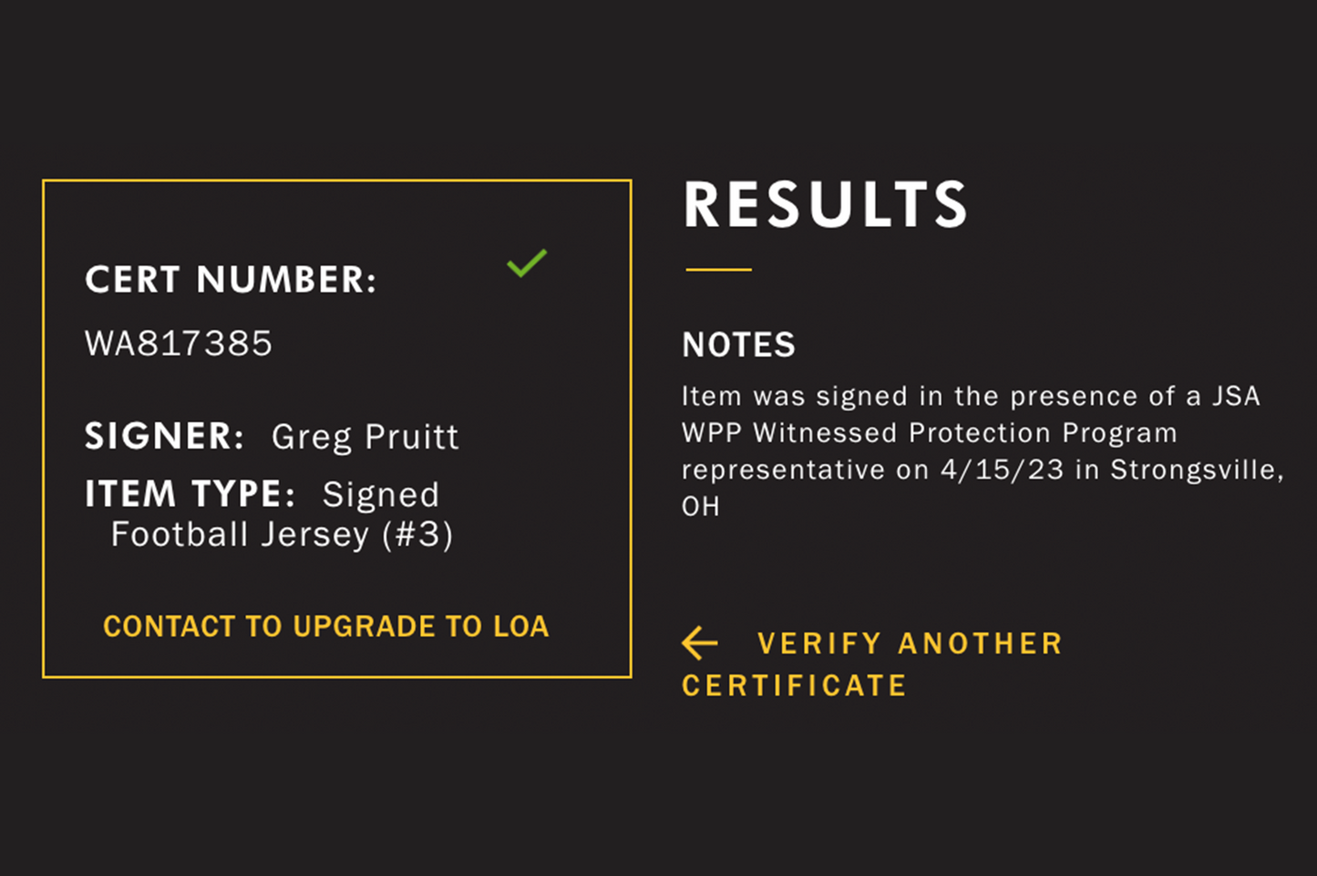 Greg Pruitt Autographed Custom Brown Cleveland Jersey