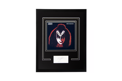 Gene Simmons Autographed Framed Display