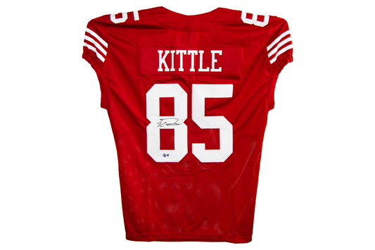 George Kittle Autographed Custom Red San Francisco Jersey