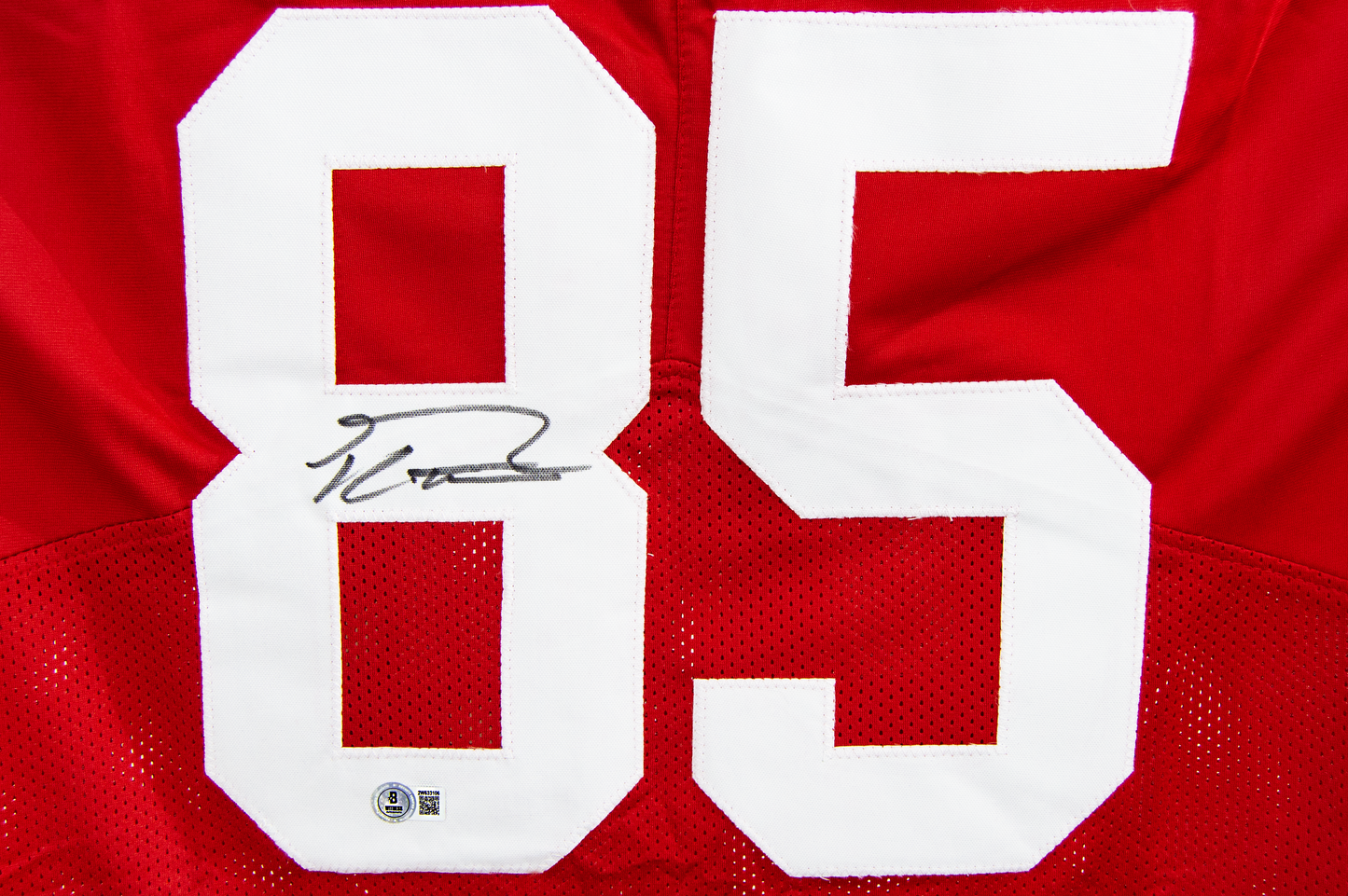 George Kittle Autographed Custom Red San Francisco Jersey
