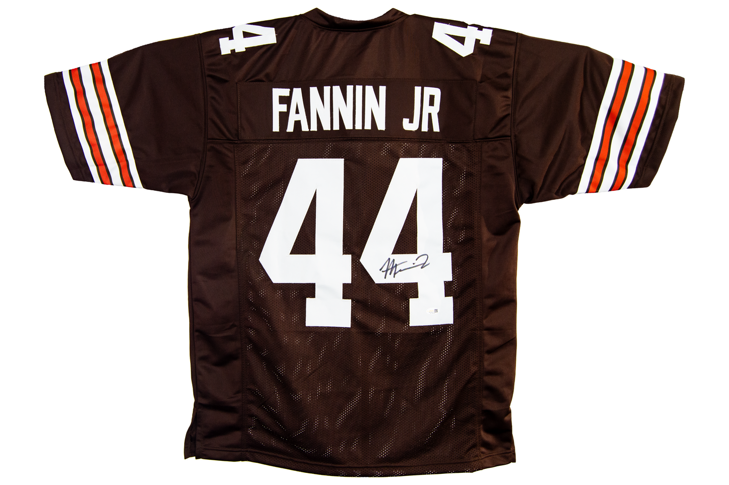 Harold Fannin Jr Autographed Custom Brown Cleveland Jersey