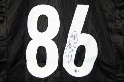Hines Ward Autographed Black Pittsburgh Custom Jersey