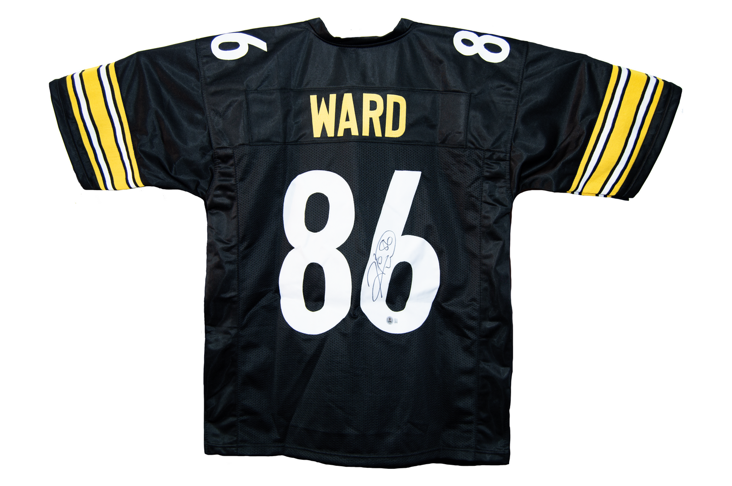 Hines Ward Autographed Black Pittsburgh Custom Jersey