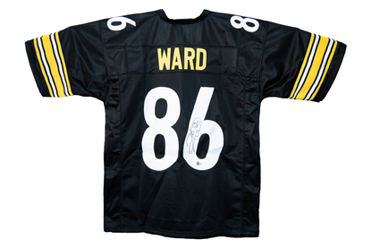 Hines Ward Autographed Black Pittsburgh Custom Jersey