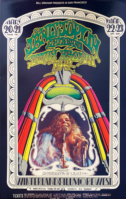 Janis Joplin & Her Band w/ Savoy Brown - Fillmore West - 1969 (2nd Print)