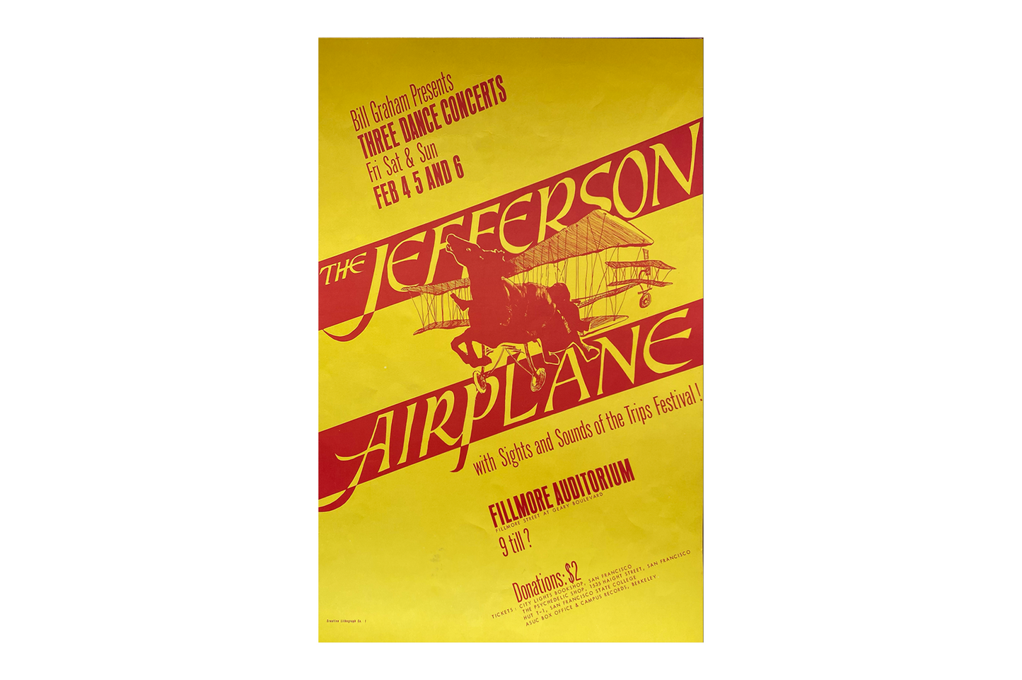 Jefferson Airplane - Fillmore West - 1966 (3rd Print)