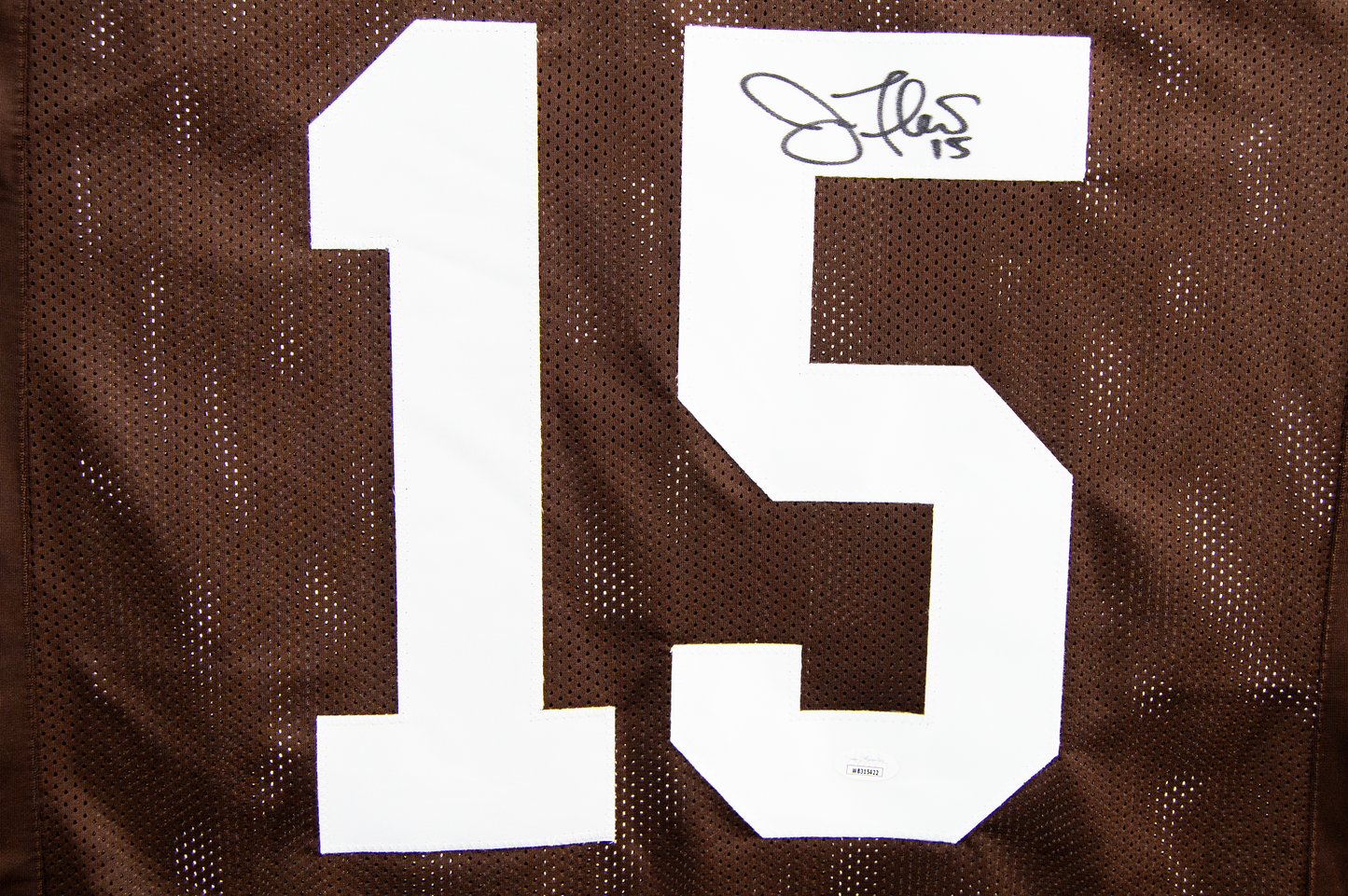 Joe Flacco Autographed Custom Brown Cleveland Jersey