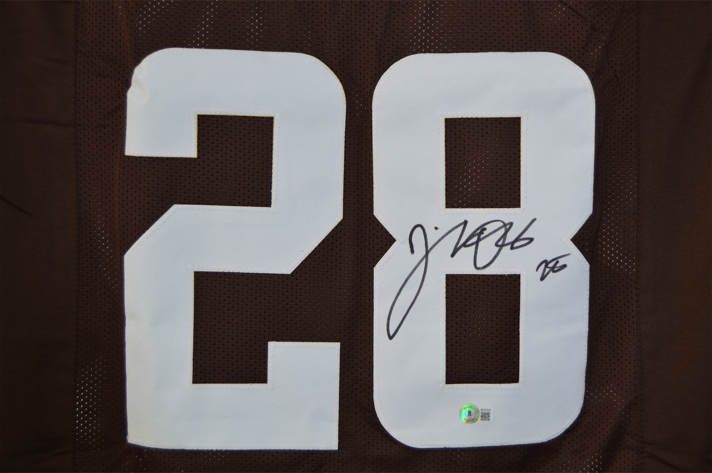 Jeremiah Owusu-Koramoah Autographed Brown Cleveland Custom Jersey