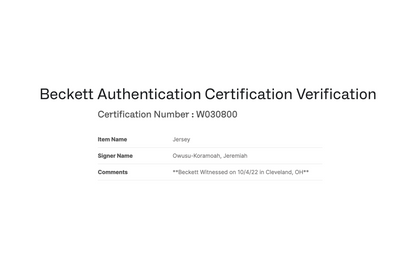 Jeremiah Owusu-Koramoah Autographed Brown Cleveland Custom Jersey