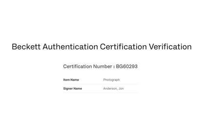 Jon Anderson Autographed 8x10 Photo