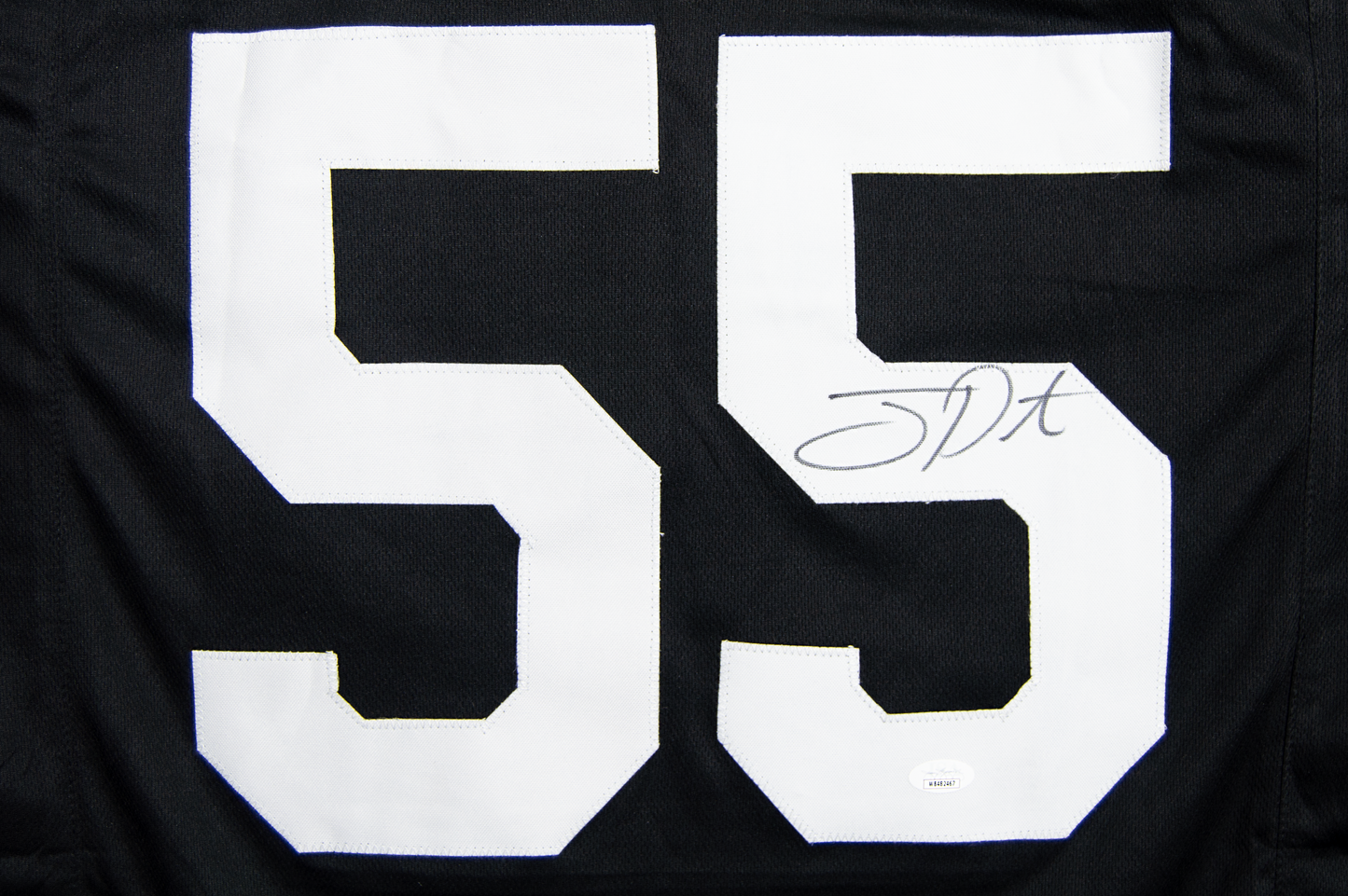 Joey Porter Sr Autographed Custom Black Pittsburgh Jersey